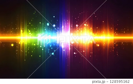 Dynamic and Vibrant Light Spectrum Visualization with Striking Visual Effects 128595162