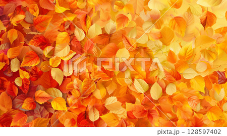 Autumn leaves background 128597402