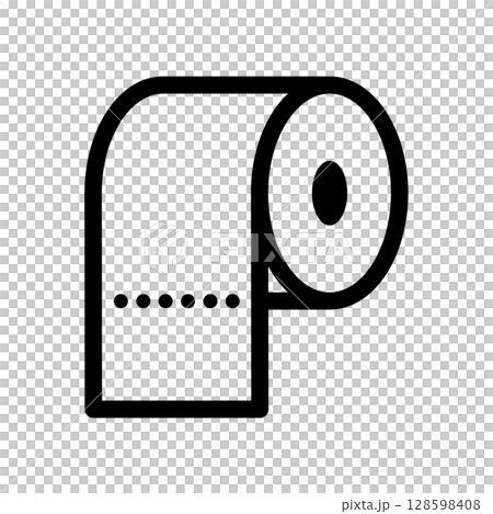 衛生紙圖示（虛線） 128598408