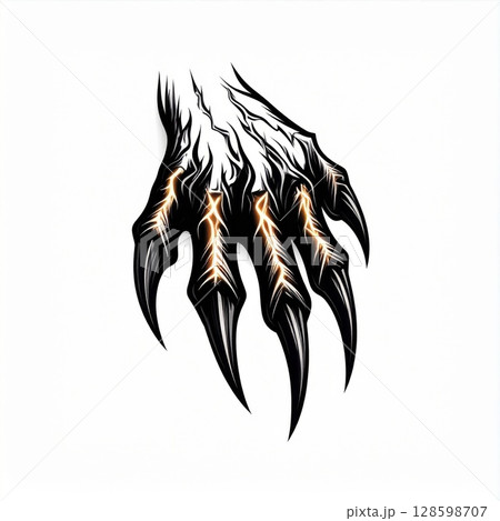 Glowing Claws of a Dark Creature 128598707