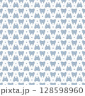 Small Teeth and Polka Dots. Cartoon Vector Concept. Handmade Background. Vector 128598960