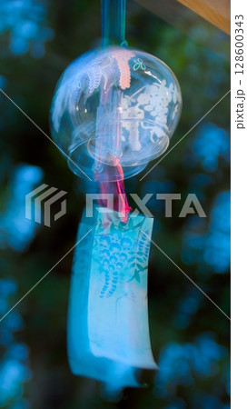 櫛田神社、夏の風鈴 櫛田神社、夏の風鈴 128600343