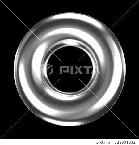 Circular Metal Ring Abstract Design 128601032