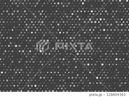 Black and grey small halftone dots abstract hi-tech background 128604361