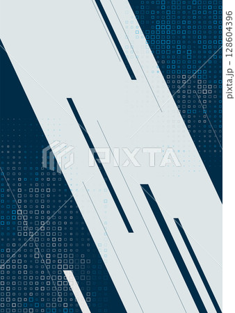 Blue grey minimal geometric abstract background with lines and mosaic 128604396