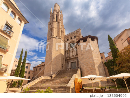 Church of Sant Feliu in Girona, Spain 128604993