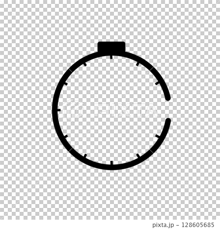 Simple clock frame illustration Simple clock frame illustration 128605685