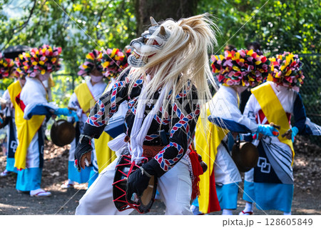 肥前佐賀の伝統芸能　面浮立 128605849