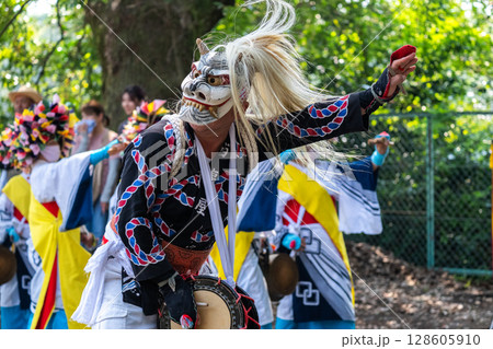 肥前佐賀の伝統芸能　面浮立 128605910