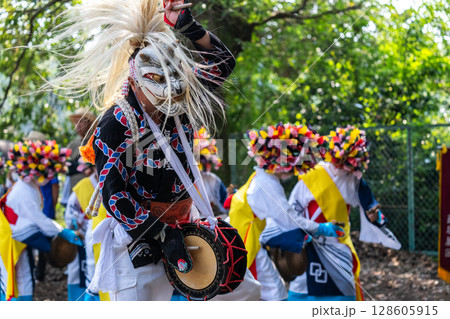 肥前佐賀の伝統芸能　面浮立 128605915