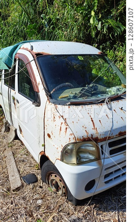 捨てられた廃車 捨てられた廃車 128607107