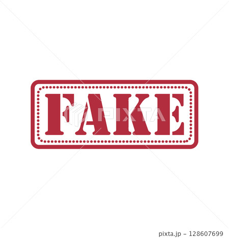 Red Fraud Label Icon Hoax Sign Symbol Template Red Fraud Label Icon Hoax Sign Symbol Template 128607699