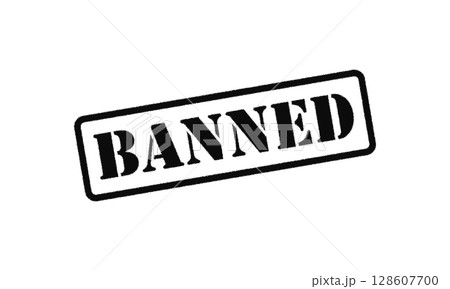 Banned Stamp Icon Banned Stamp Icon 128607700