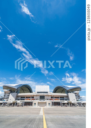 「埼玉県」埼玉スタジアム2002の風景 夏 「埼玉県」埼玉スタジアム2002の風景 夏 128608049