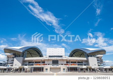 「埼玉県」埼玉スタジアム2002の風景 夏 「埼玉県」埼玉スタジアム2002の風景 夏 128608051