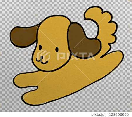 走る犬 128608099