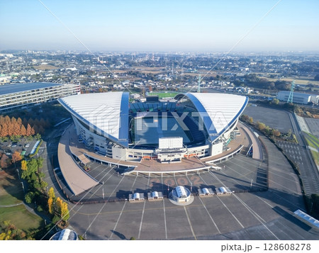 空撮「埼玉県」さいたまスタジアム2002の風景 128608278