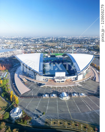 空撮「埼玉県」さいたまスタジアム2002の風景 128608279