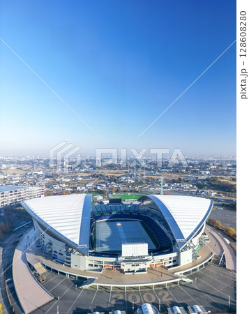 空撮「埼玉県」さいたまスタジアム2002の風景 128608280