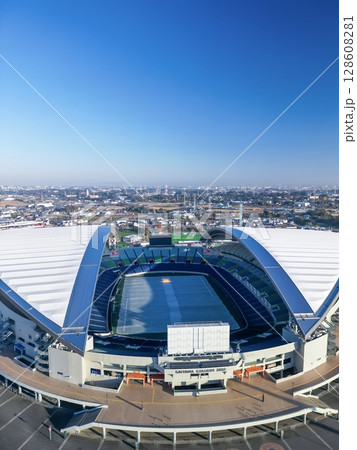 空撮「埼玉県」さいたまスタジアム2002の風景 128608281