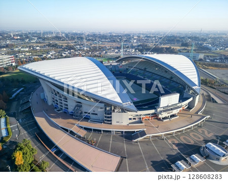 空撮「埼玉県」さいたまスタジアム2002の風景 128608283