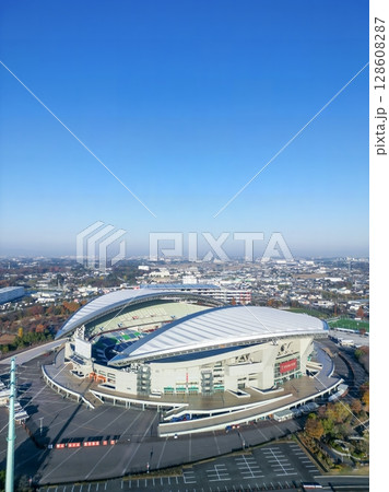 空撮「埼玉県」さいたまスタジアム2002の風景 128608287
