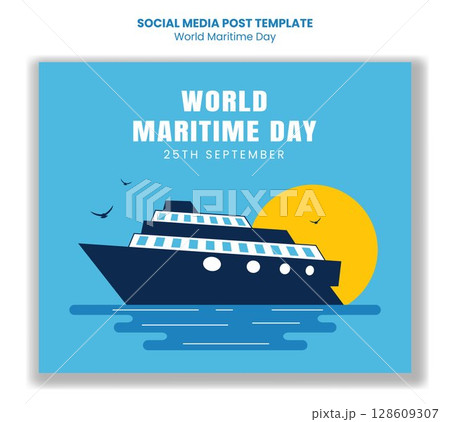 World Maritime Day Flat Vector Background for Digital Promotion and Social Media Post World Maritime Day Flat Vector Background for Digital Promotion and Social Media Post 128609307
