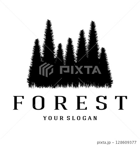 simple pine or fir tree logo,evergreen.for pine forest,adventurers,camping,nature,badges and business.vector simple pine or fir tree logo,evergreen.for pine forest,adventurers,camping,nature,badges and business.vector 128609377