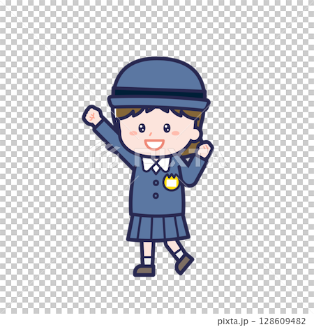 こども／ななめ／女の子 06 128609482