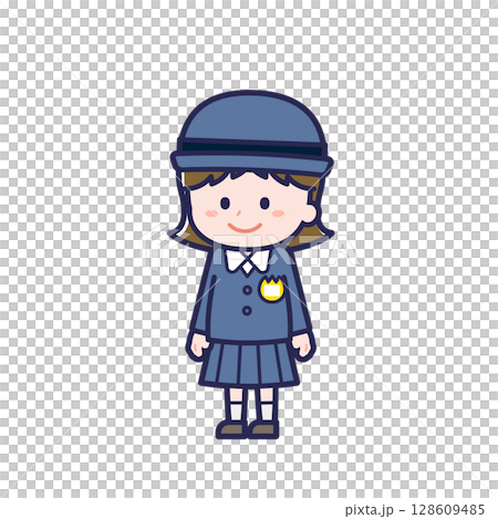 こども／ななめ／女の子 09 128609485