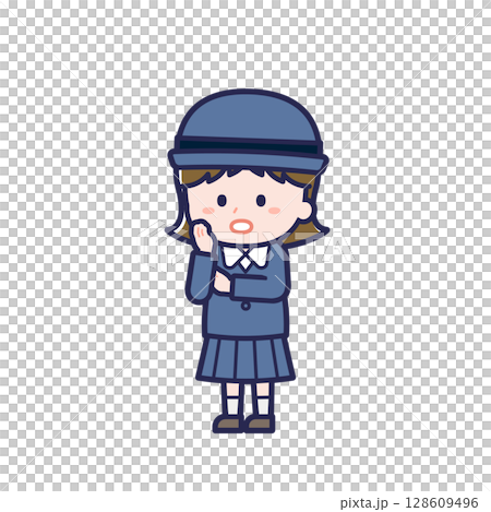こども／ななめ／女の子 20 128609496