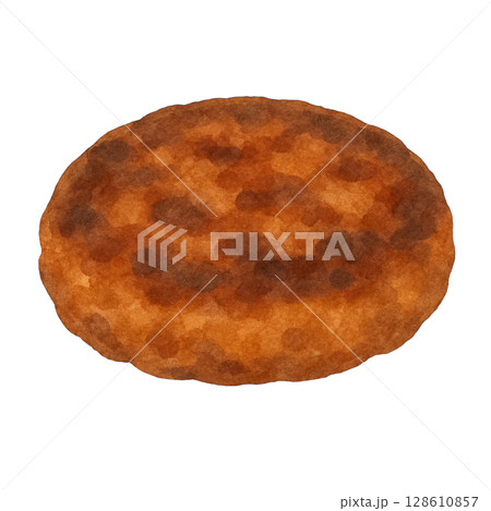 【お弁当】ハンバーグのイラスト 128610857