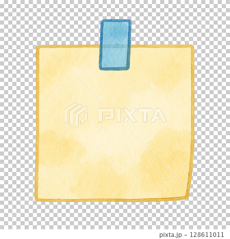 鉛筆,えんぴつ,文房具,筆記具,イラスト,水彩風,手描き風,シンプル,かわいい,短い鉛筆,太い鉛筆, 128611011