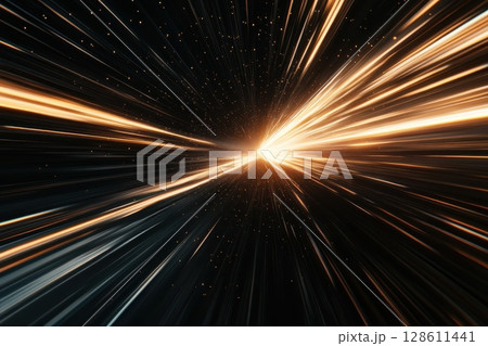 Explosive Radial Bursts of Light Particles in Space 128611441