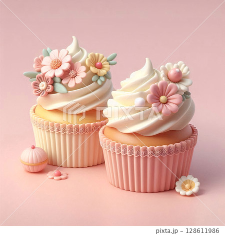 お花が咲いたスイーツ 128611986