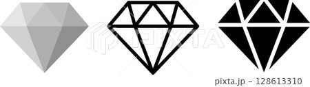 ダイヤモンドアイコン 128613310