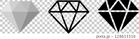 ダイヤモンドアイコン 128613310