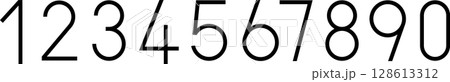 数字・ナンバーアイコンイラスト素材数字05 128613312