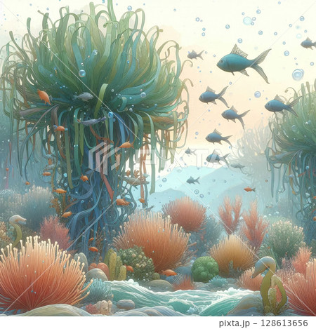 海藻と魚の穏やかな日常 海藻と魚の穏やかな日常 128613656