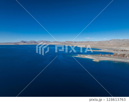 Beautiful lake landscape in Tibet,China 128613763