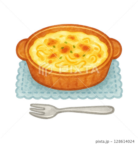【喫茶店】マカロニグラタンのイラスト/タイプ2 128614024