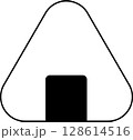 シンプルなおにぎりのアイコン 128614516