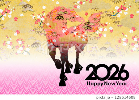 2026年賀 2026年賀 128614609