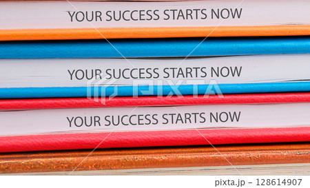 Business Concept words YOUR SUCCESS STARTS NOW 128614907