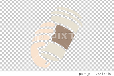 手與外賣咖啡 128615810