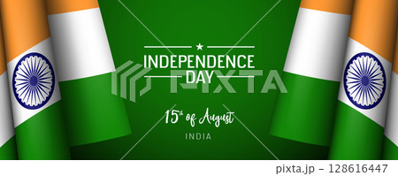 India independence day vector banner, greeting card 128616447
