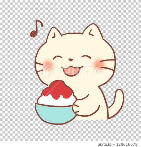 Summer's soothing character: Shaved Ice Cat Summer's soothing character: Shaved Ice Cat 128616678
