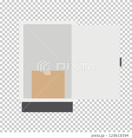 Illustration of a delivery box Illustration of a delivery box 128618594