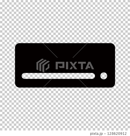 空調剪影圖標 128620912