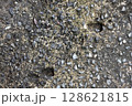 Dark cement floor with small stone for texture or background 128621815